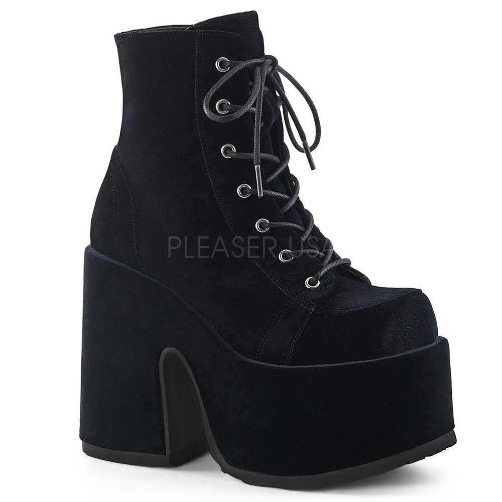 DemoniaCult - CAMEL-203 Plattformstiefel - Schwarz